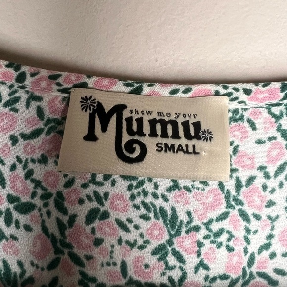 Show me your mummy pink/green floral mini dress - Picture 4 of 5